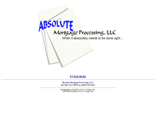 Tablet Screenshot of absoluteprocessing.com